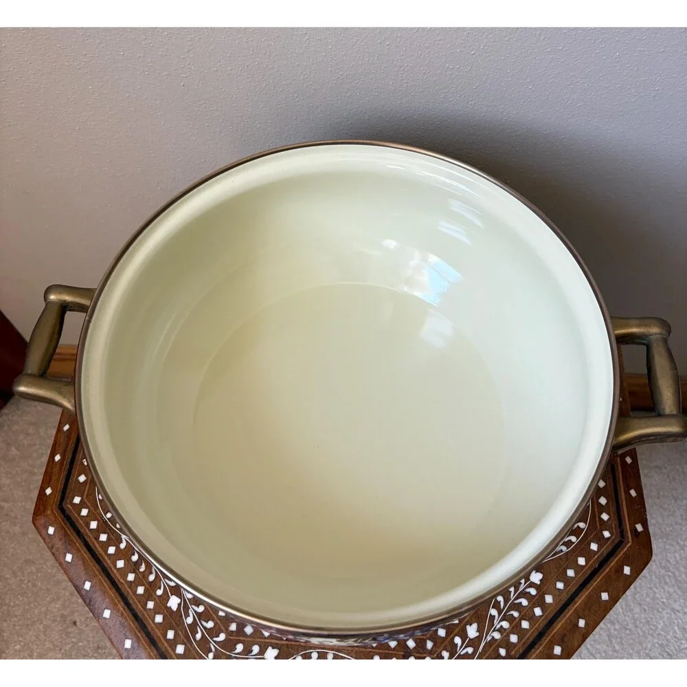 Vintage Tabletops Unlimited Vitroceramic 10” Covered Stock Pot/Dutch Oven Cabern
